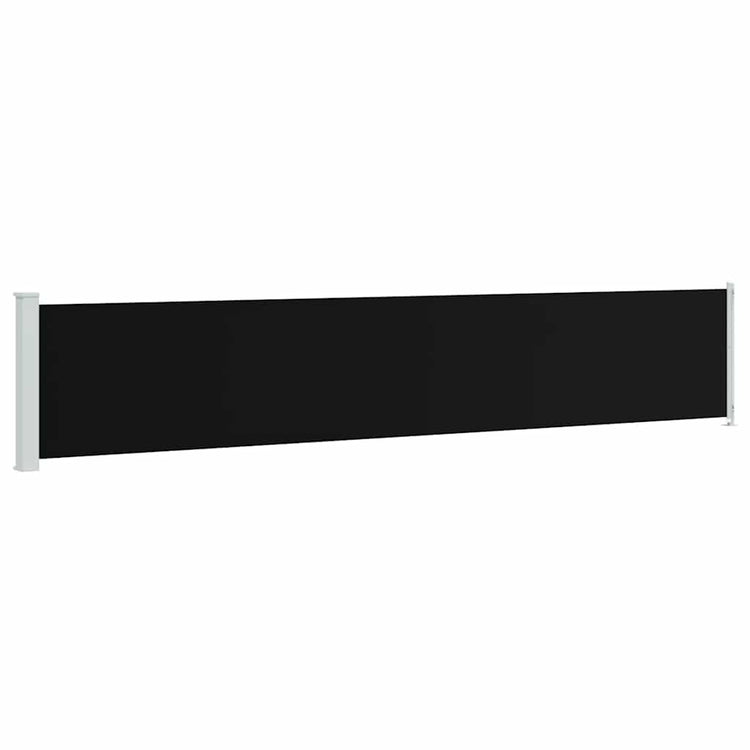 Écran de jardin vidaxl extensible 117x600 cm noir