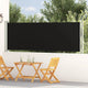 Écran de jardin vidaxl extensible 117x600 cm noir
