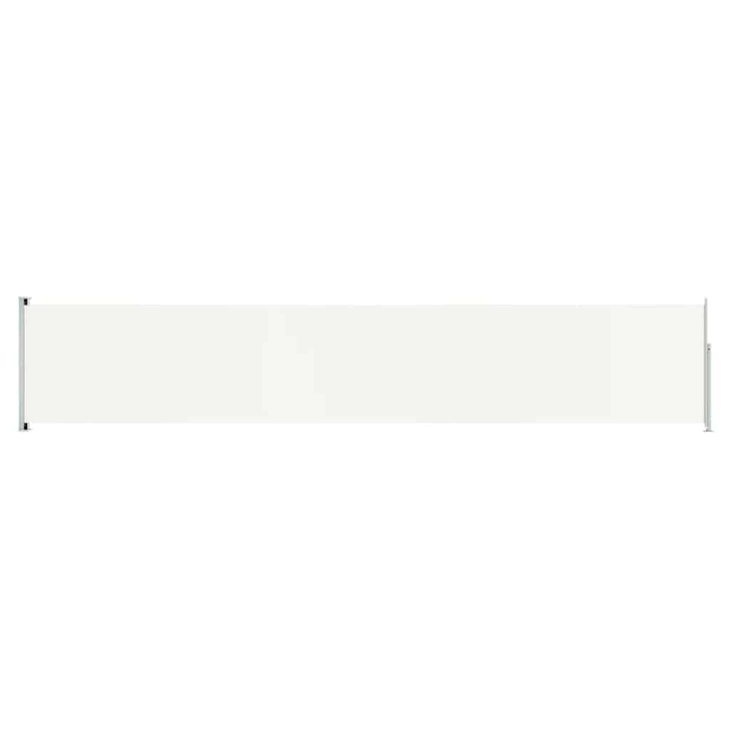 Écran de jardin vidaxl extensible 117x600 cm Crème -colored