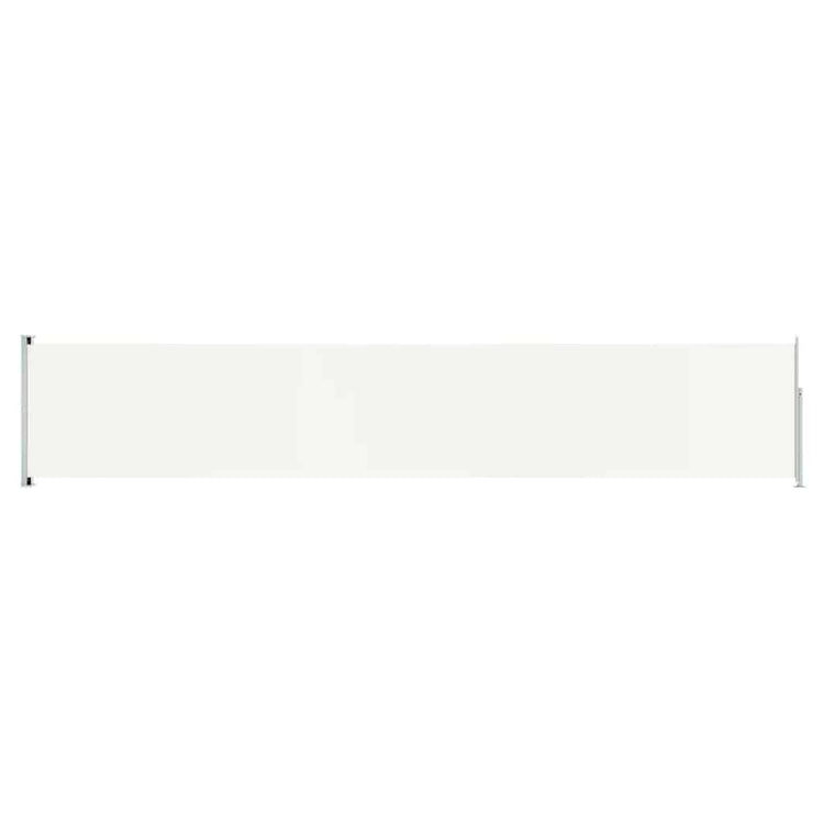 Écran de jardin vidaxl extensible 117x600 cm Crème -colored