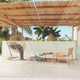 Écran de jardin vidaxl extensible 117x600 cm Crème -colored