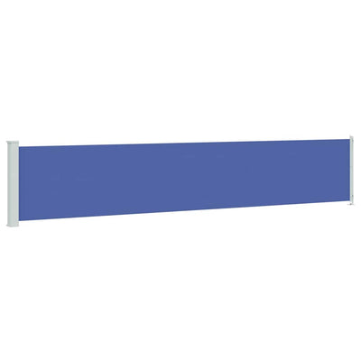 Écran de jardin vidaxl extensible 117x600 cm bleu
