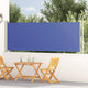 Écran de jardin vidaxl extensible 117x600 cm bleu