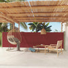 Écran de jardin vidaxl extensible 140x600 cm rouge