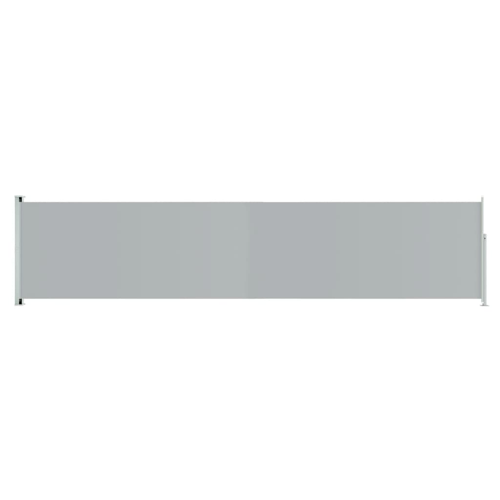 Écran de jardin vidaxl extensible 140x600 cm gris