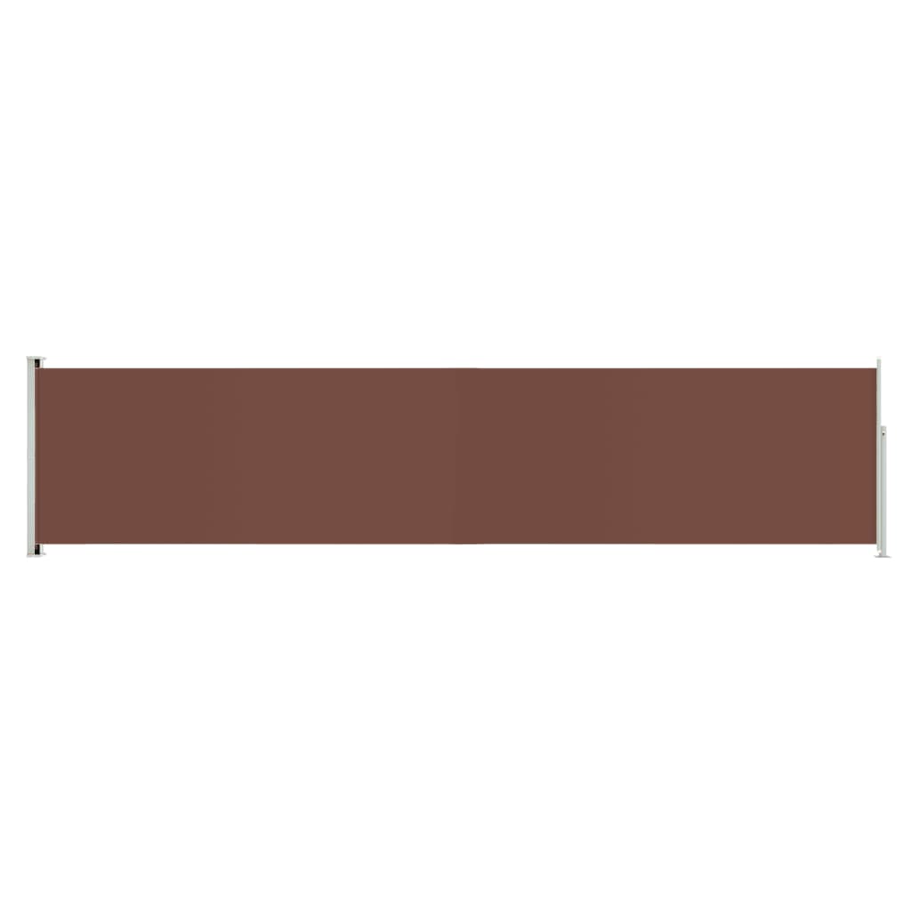 Écran de jardin vidaxl extensible 140x600 cm brun