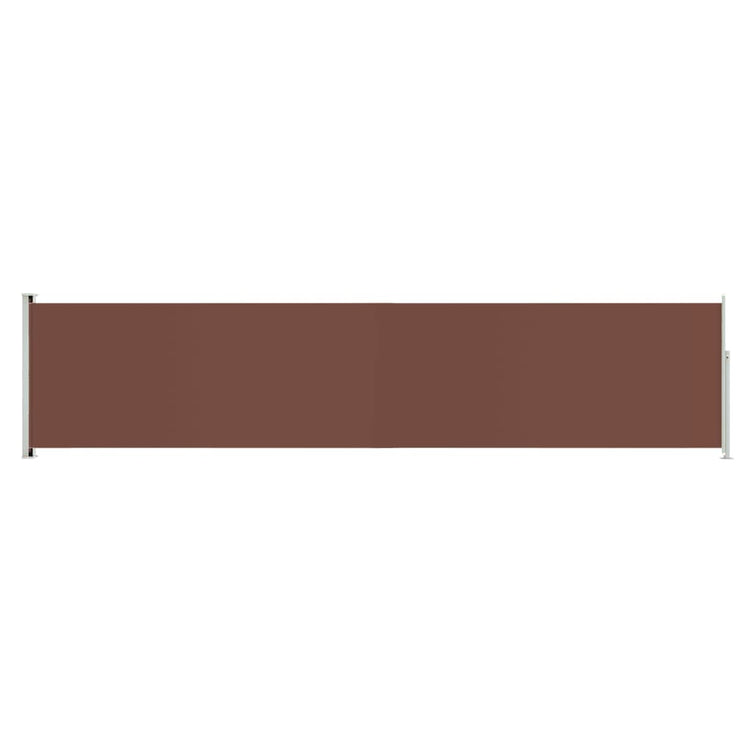 Écran de jardin vidaxl extensible 140x600 cm brun