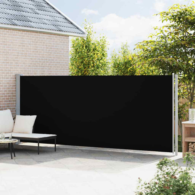 Écran de jardin vidaxl extensible 180x600 cm noir