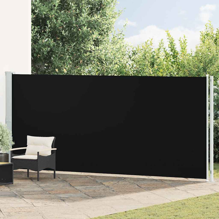 Écran de jardin vidaxl extensible 180x600 cm noir