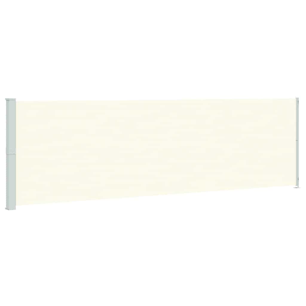 Écran de jardin vidaxl extensible 180x600 cm crème