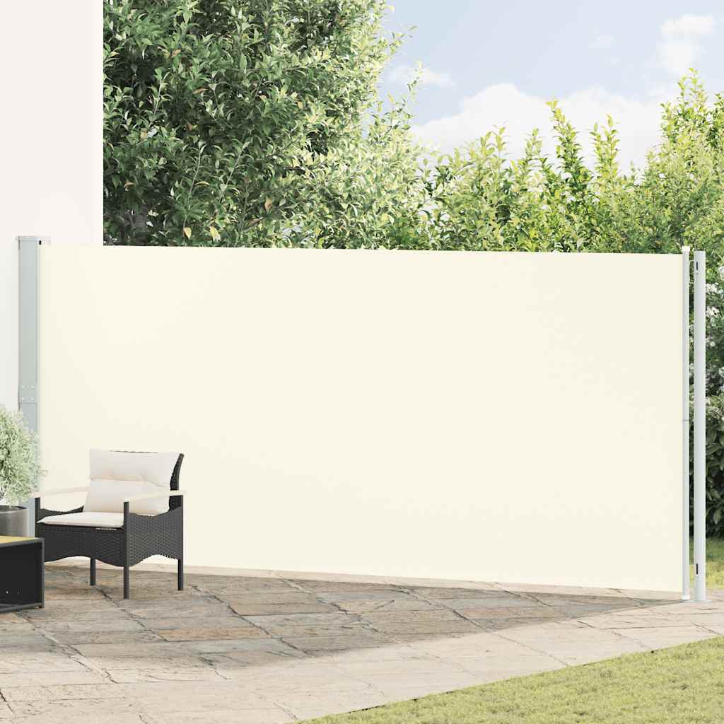 Écran de jardin vidaxl extensible 180x600 cm crème