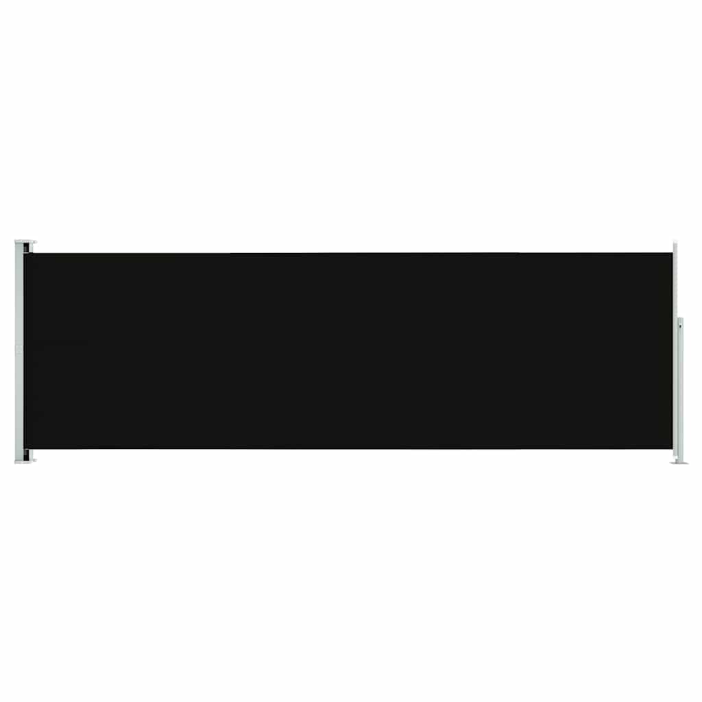 Écran de jardin vidaxl extensible 200x600 cm noir