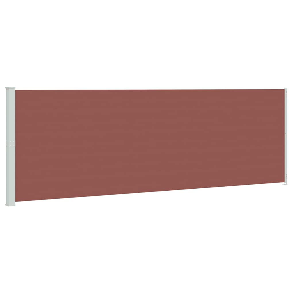 Écran de jardin vidaxl extensible 200x600 cm brun