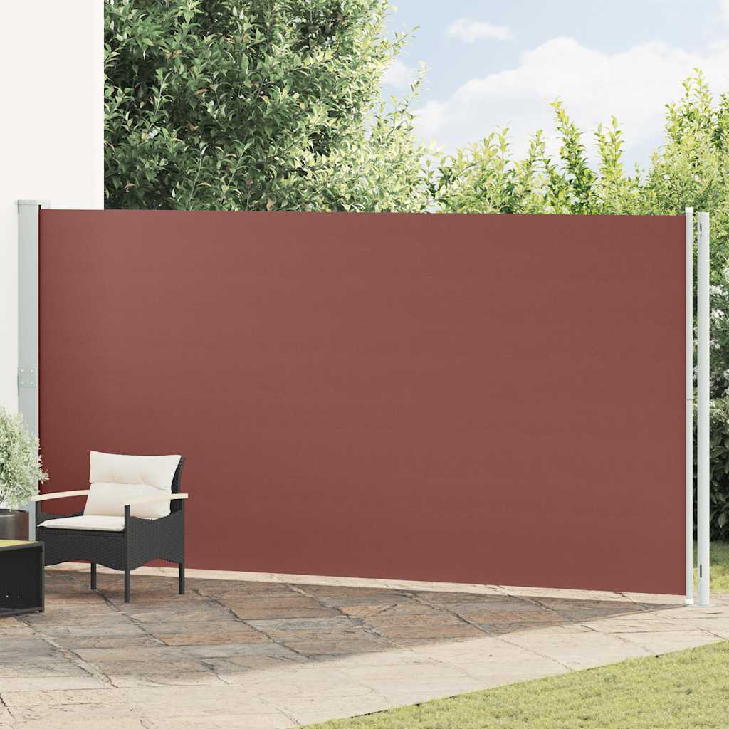 Écran de jardin vidaxl extensible 200x600 cm brun