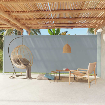 Écran de jardin vidaxl extensible 220x600 cm gris