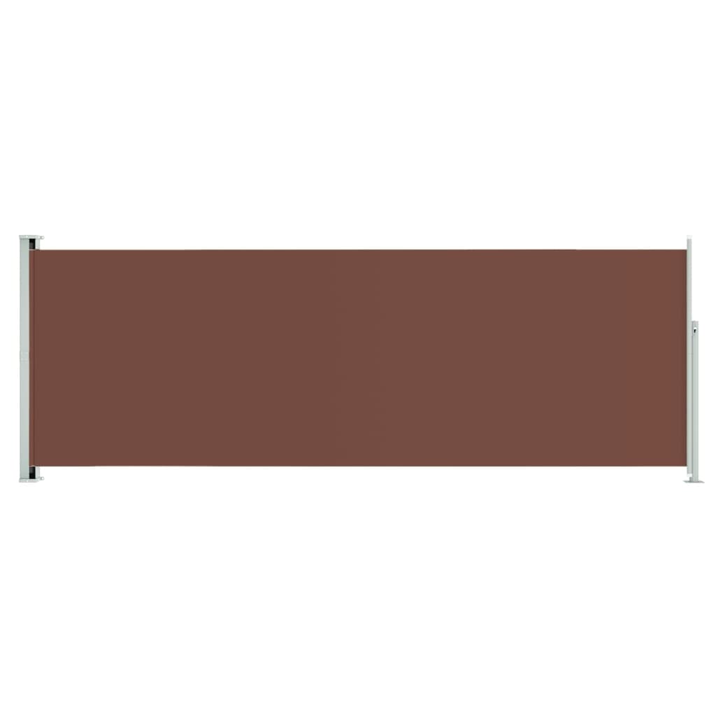 Écran de jardin vidaxl extensible 220x600 cm brun