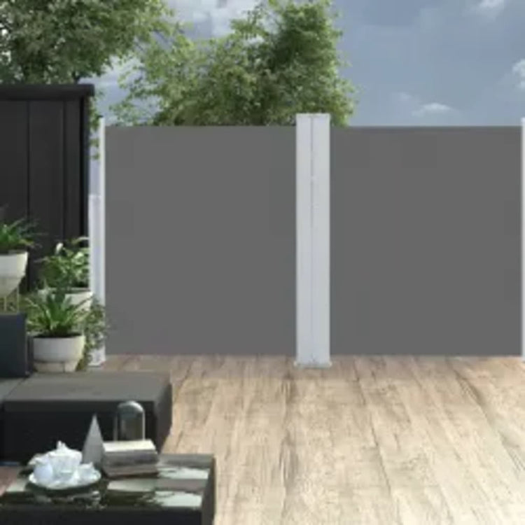 Pare-brise Vidaxl extensible 160x600 cm anthracite -colored