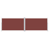 Pare-brise Vidaxl extensible 160x600 cm brun