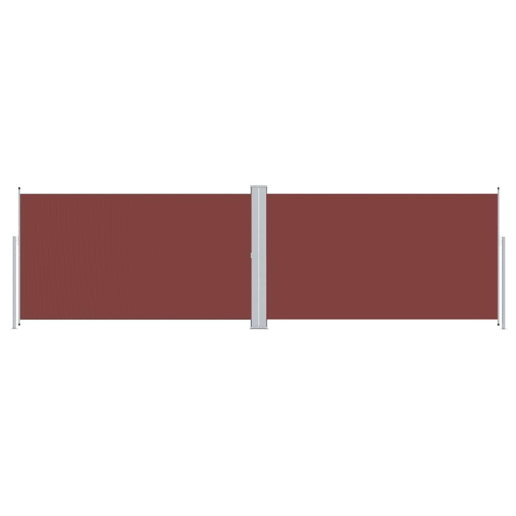 Pare-brise Vidaxl extensible 160x600 cm brun