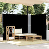Pare-brise Vidaxl extensible 180x600 cm noir