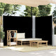 Pare-brise Vidaxl extensible 180x600 cm noir