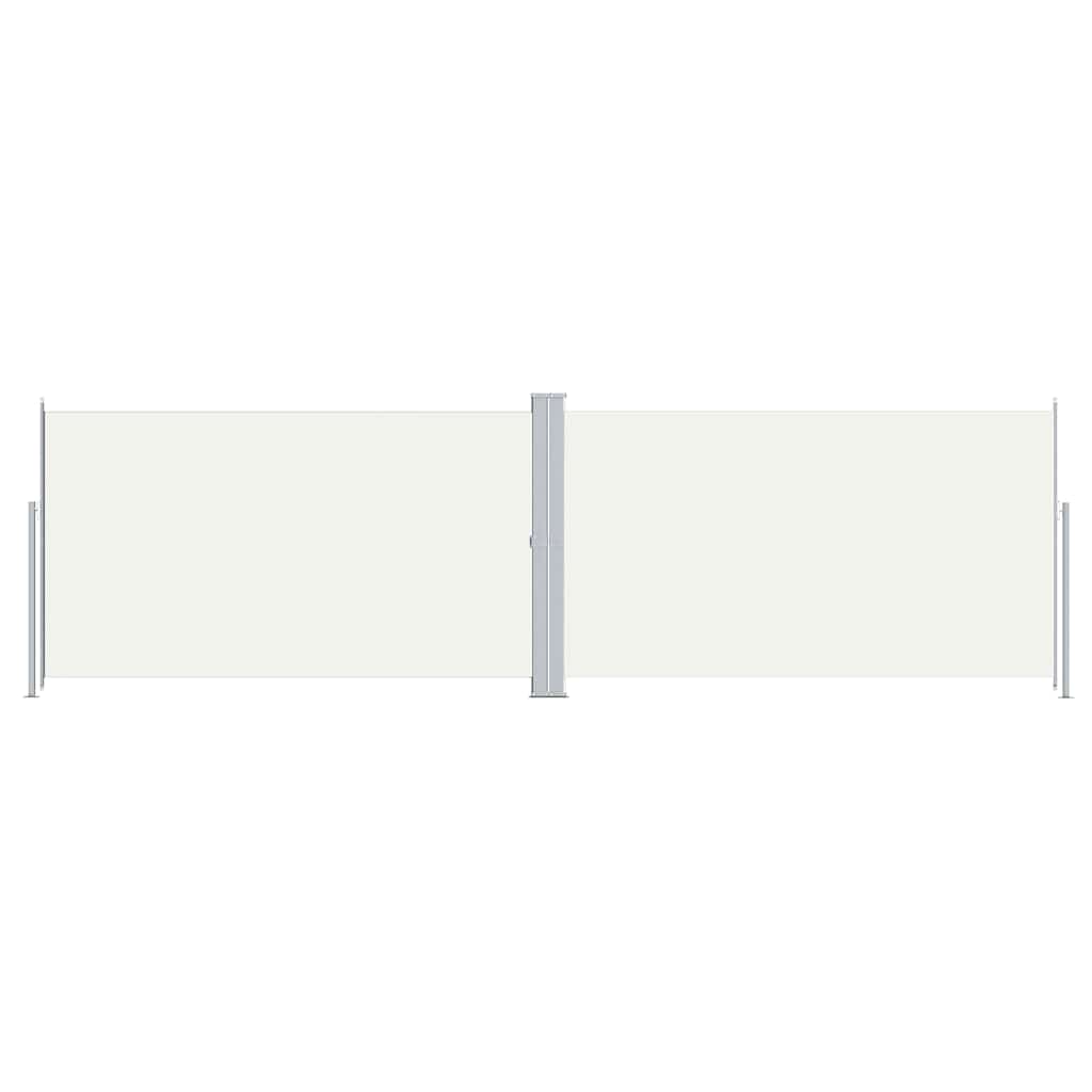 En pare-brise Vidaxl extensible 180x600 cm Crème -Colored