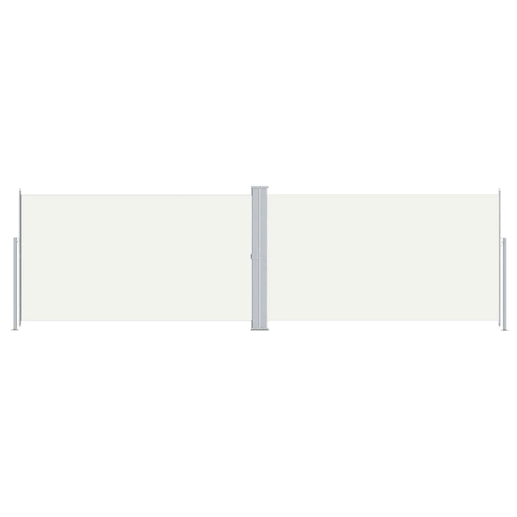 En pare-brise Vidaxl extensible 180x600 cm Crème -Colored