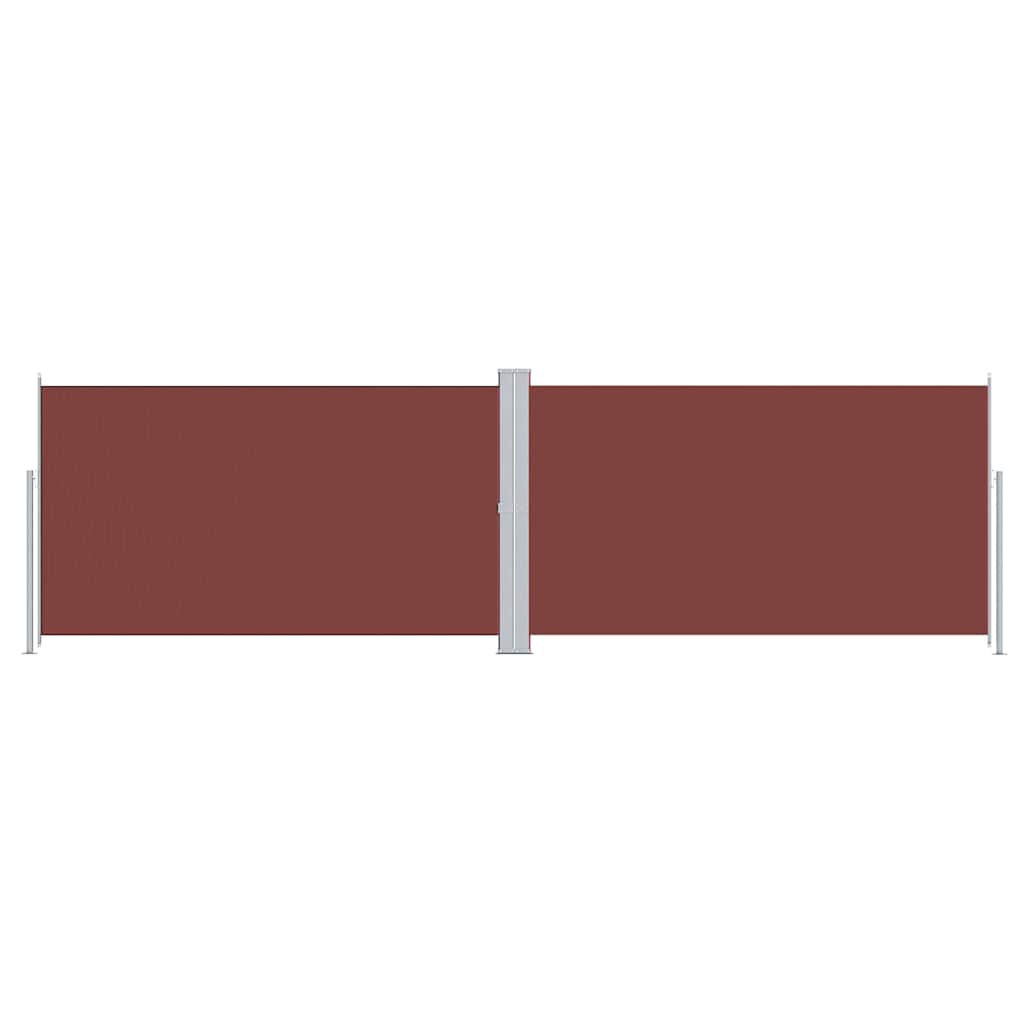 Pare-brise Vidaxl extensible 180x600 cm brun