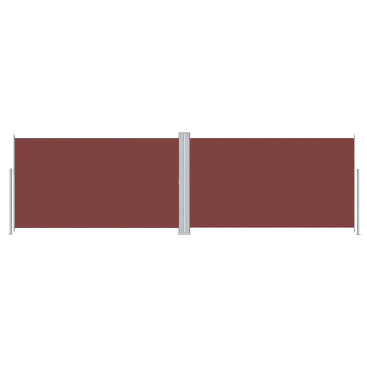 Pare-brise Vidaxl extensible 180x600 cm brun