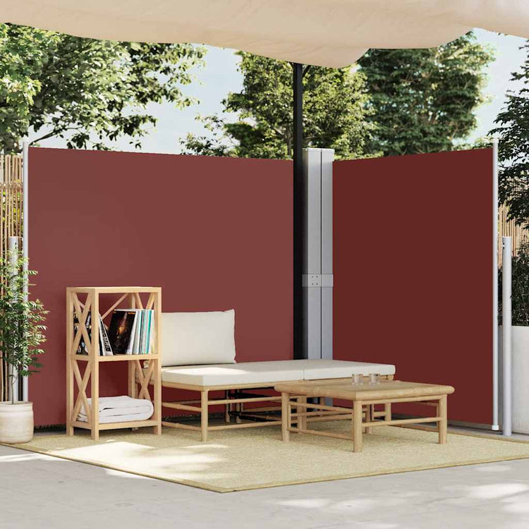 Pare-brise Vidaxl extensible 180x600 cm brun