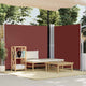 Pare-brise Vidaxl extensible 180x600 cm brun