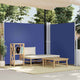 Pare-brise Vidaxl extensible 180x600 cm bleu