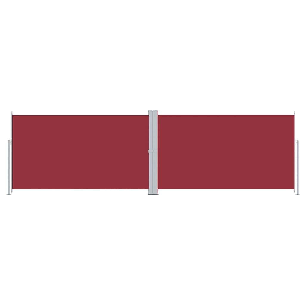 Pare-brise Vidaxl extensible 180x600 cm rouge