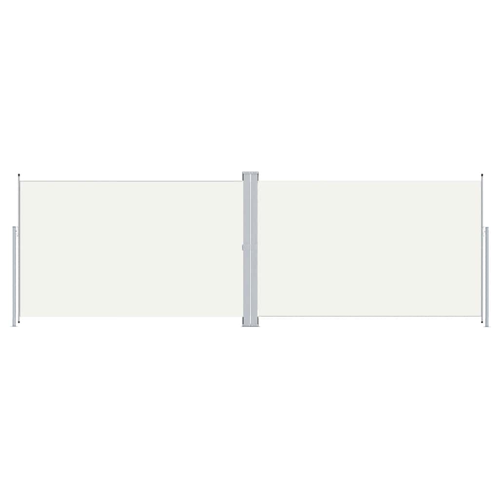 En pare-brise Vidaxl extensible 200x600 cm Crème-Colored