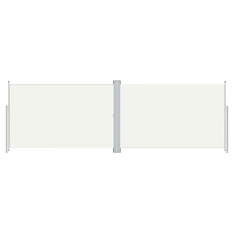 En pare-brise Vidaxl extensible 200x600 cm Crème-Colored