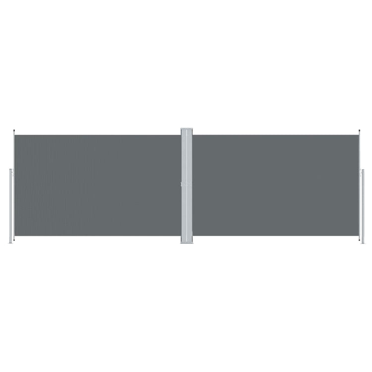 En pare-brise Vidaxl extensible 200x600 cm anthracite -colored