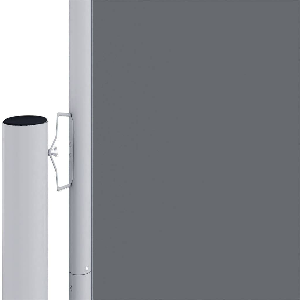 En pare-brise Vidaxl extensible 200x600 cm anthracite -colored
