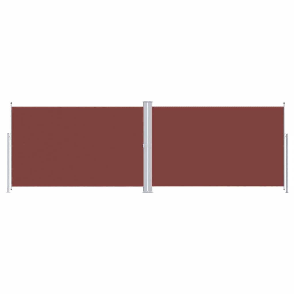 Pare-brise Vidaxl extensible 200x600 cm brun