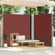 Pare-brise Vidaxl extensible 200x600 cm brun