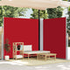 Pare-brise vidaxl extensible 200x600 cm rouge