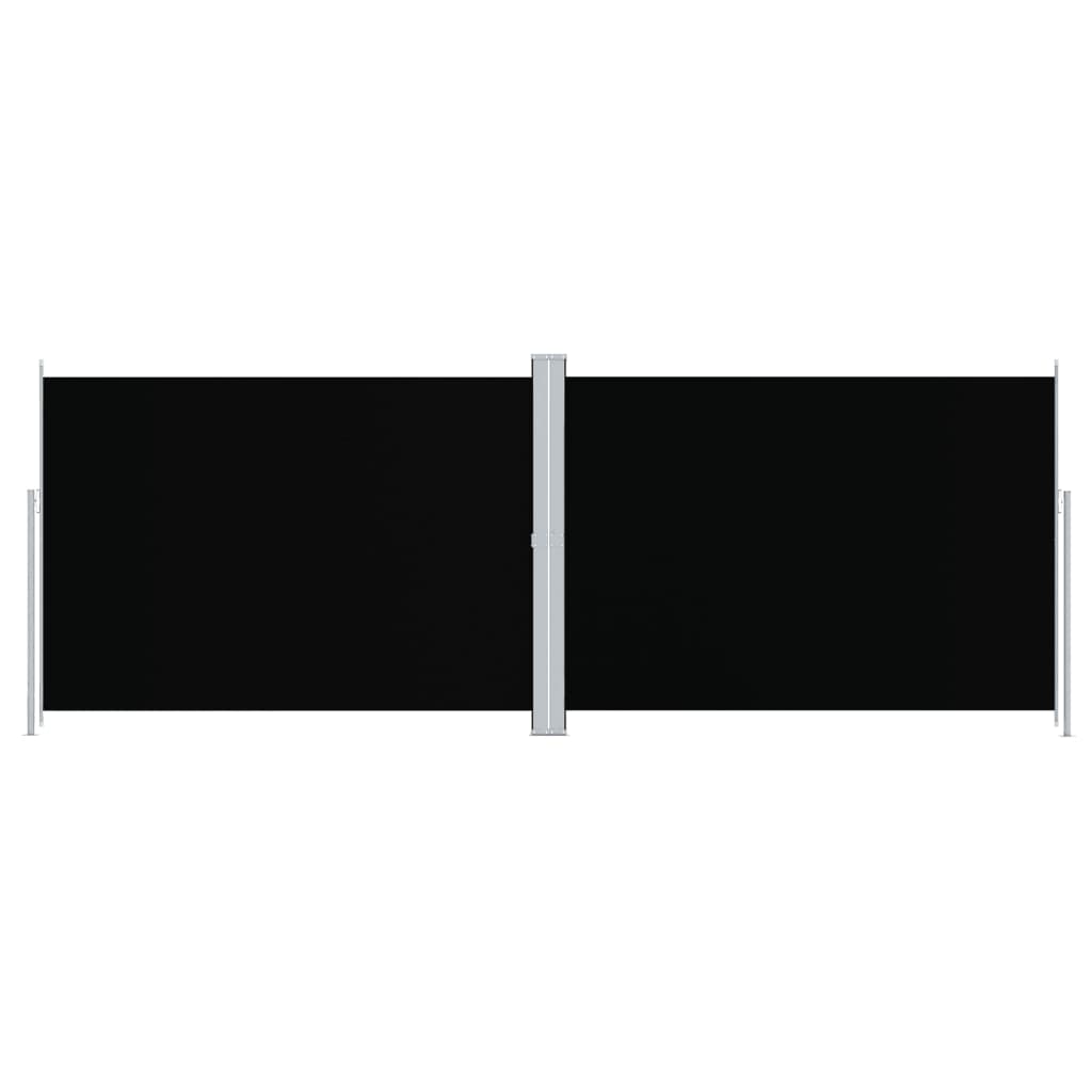 Pare-brise Vidaxl extensible 220x600 cm noir