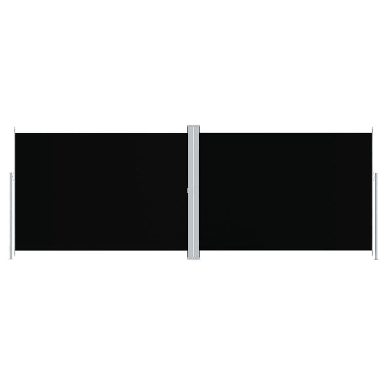 Pare-brise Vidaxl extensible 220x600 cm noir