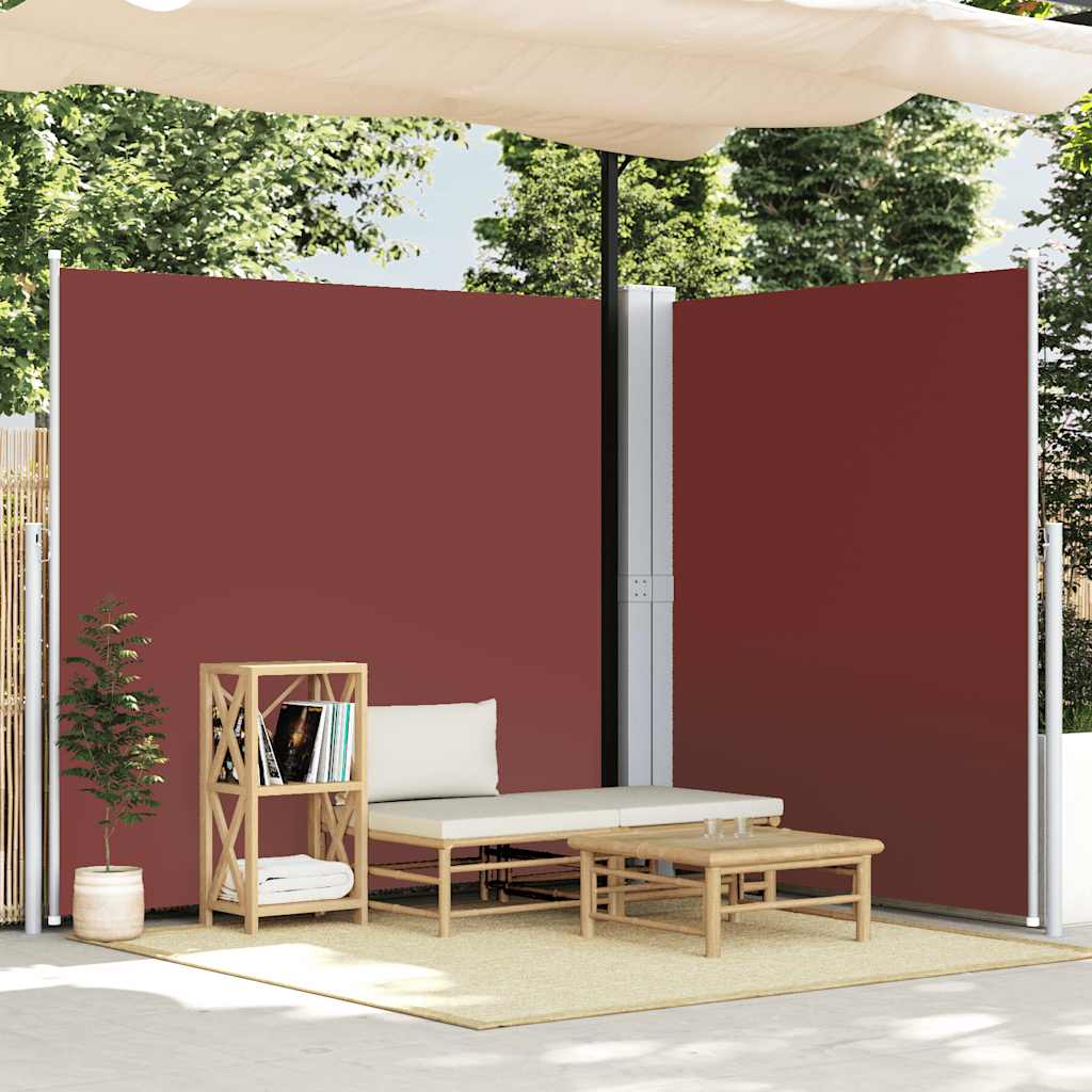 Pare-brise Vidaxl extensible 220x600 cm brun