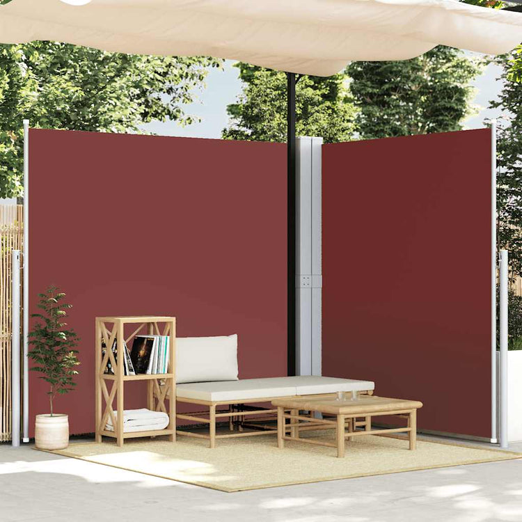 Pare-brise Vidaxl extensible 220x600 cm brun