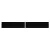Pare-brise vidaxl extensible 140x1000 cm noir