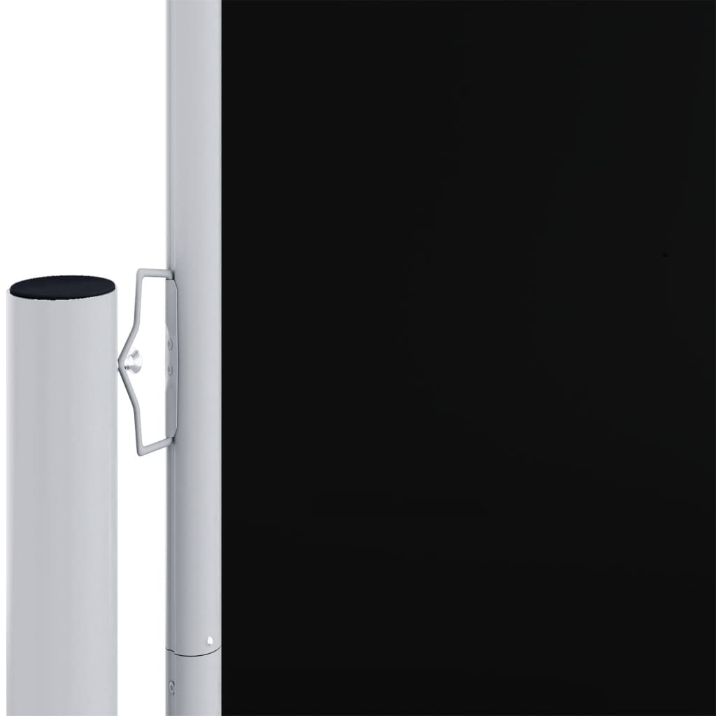 Pare-brise vidaxl extensible 140x1000 cm noir