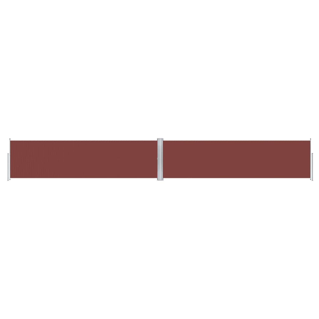 Pare-brise Vidaxl extensible 140x1000 cm brun