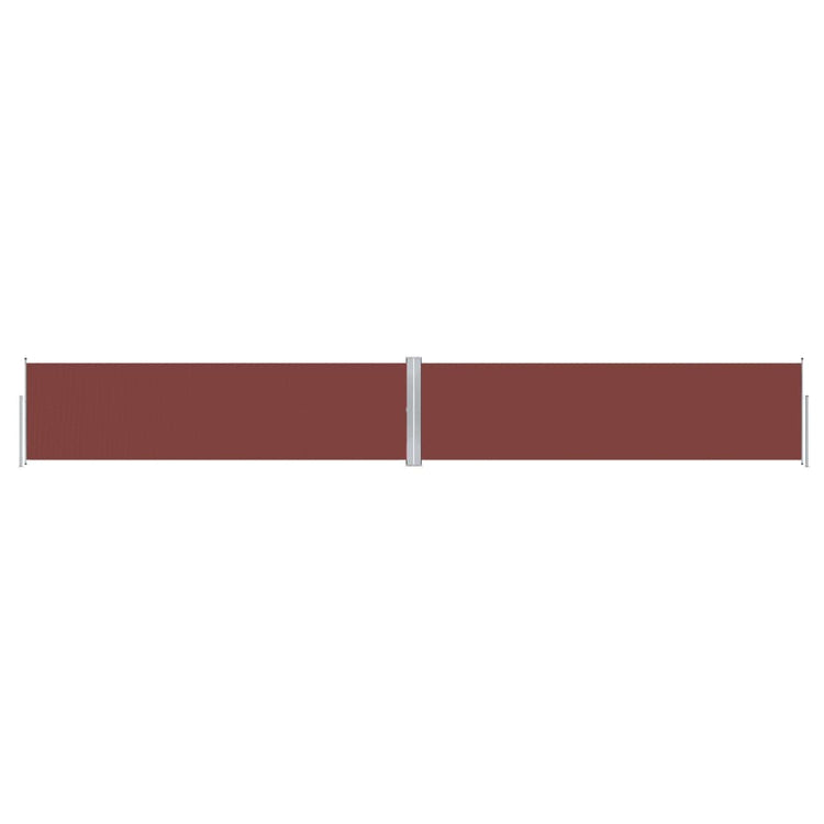 Pare-brise Vidaxl extensible 140x1000 cm brun