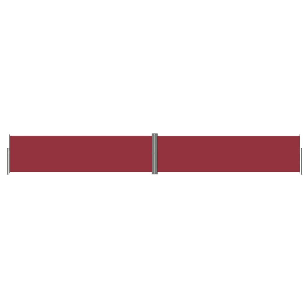 Pare-brise Vidaxl extensible 140x1000 cm rouge