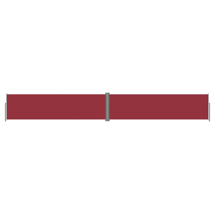 Pare-brise Vidaxl extensible 140x1000 cm rouge